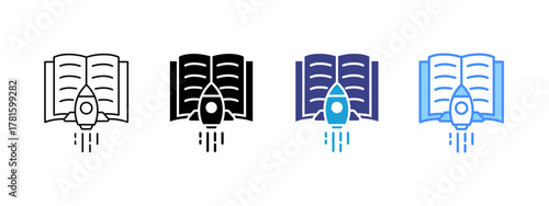 Guide icon set multiple style collection