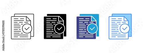 Validation Collection icon set multiple style collection
