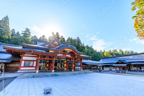 秋の盛岡八幡宮　岩手県盛岡市　Morioka Hachimangu Shrine in Autumn. Iwate Pref, Morioka City.