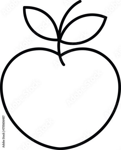 Organic Produce Line Art Transparent Background