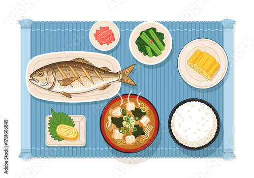 Abstract Geometric Shape with Vibrant Colors and White Outlines.