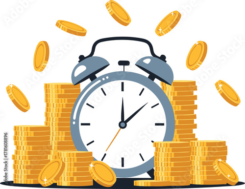 Time is Money: A Visual Representation of Financial Growth.