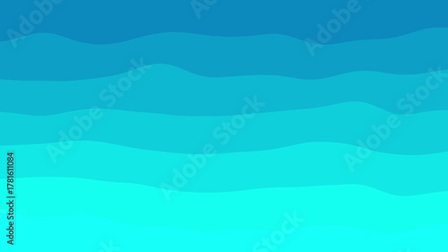 Smooth Ocean Wave Motion Background | Calm Blue Sea Animation Loop