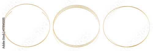 Hand drawing circle line sketch set, doodle round ad oval circles for message note mark design element. Doodle set of black hand drawn circle line. Vector illustration