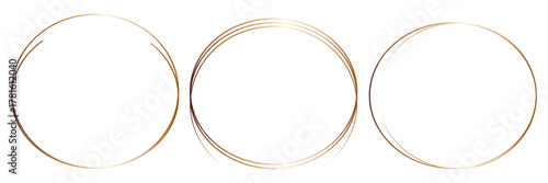 Hand drawing circle line sketch set, doodle round ad oval circles for message note mark design element. Doodle set of black hand drawn circle line. Vector illustration