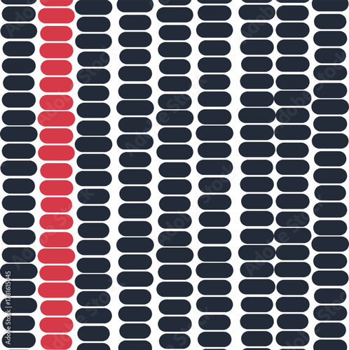 Texture in the form of densely packed spots or ovals.