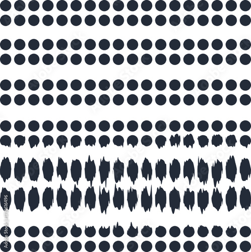 The texture consists of rows of dots or circles. A couple of the rows are distorted and exaggerated in size.