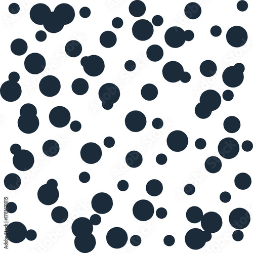 Simulation of a cluster of molecules of different types in the form of monoatomic and molecular beams or groups.