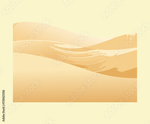 Illustration of a simple seamless desert sand surface texture, barren natural game terrain or environment asset tile