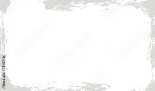 Distressed frame border with grunge texture effect on a light gray background providing a worn-out look