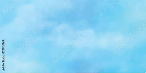 Light blue sky with blurred white clouds. Smooth and peaceful abstract atmosphere design perfect for poster, website banner, and print artwork.