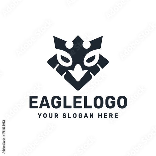 Owl Harmony Logo – Abstract Yin-Yang Inspired Symbol for Wisdom, Balance, and Mindful Branding