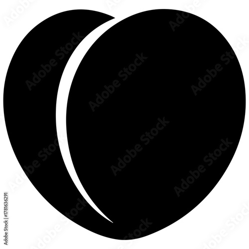 Black silhouette of a trash can with garbage