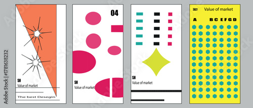 This image features a business card template and vector illustration of a restaurant menu design using red heart vector symbols on playing cards