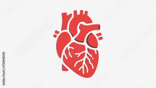 Modern Human Heart Organ Illustrator Artwork Banner Background Design Template 