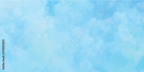 Foto A vibrant abstract blue watercolor background suggests a bright, sunny sky with