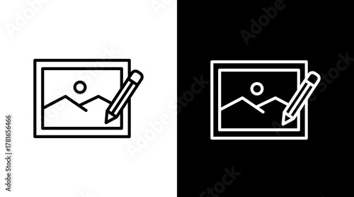 Image  White Icon Set Design