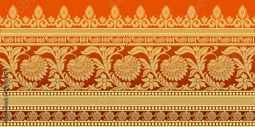 beautiful graphic saree design and this sari design is in Indian style which is for textile fashion industry and it can be used as wallpaper backdrop and website bg this style is originated in india 