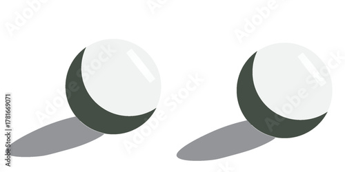 White tags, paper round stickers with peeling corner and shadow, round paper adhesive stickers with curved corner