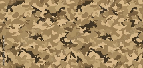 Abstract seamless dazzle camouflage pattern in muted tones, ideal for backgrounds,  vector,  trendy