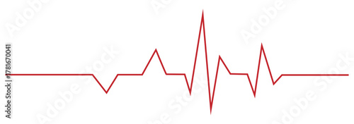 heartbeat, pulse, ECG, EKG, waveform, medical, health, healthcare, cardiology, rhythm, heart, symbol icon