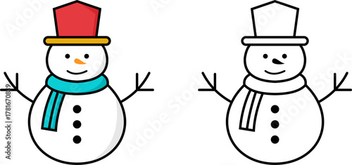 snowman Christmas icon