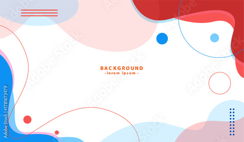 Abstract red blue white shapes for modern backgrounds. Suitable for graphic design projects, web design, art prints, or marketing materials.