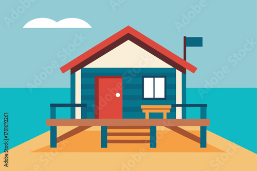 Beach House Wooden Patio