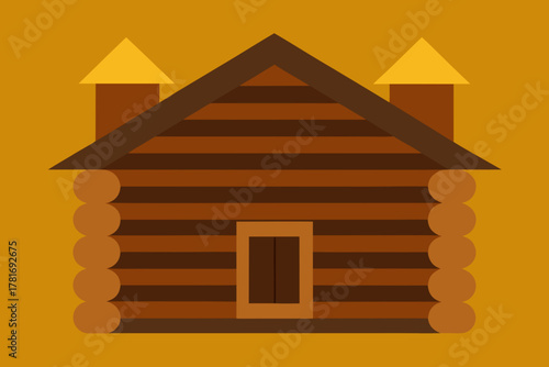 Mountain Cabin Log Wall Texture