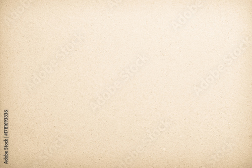 Old paper vintage texture surface for background. Recycle pale brown paper texture, Cream color recycled kraft paper texture blank with copy space for text.