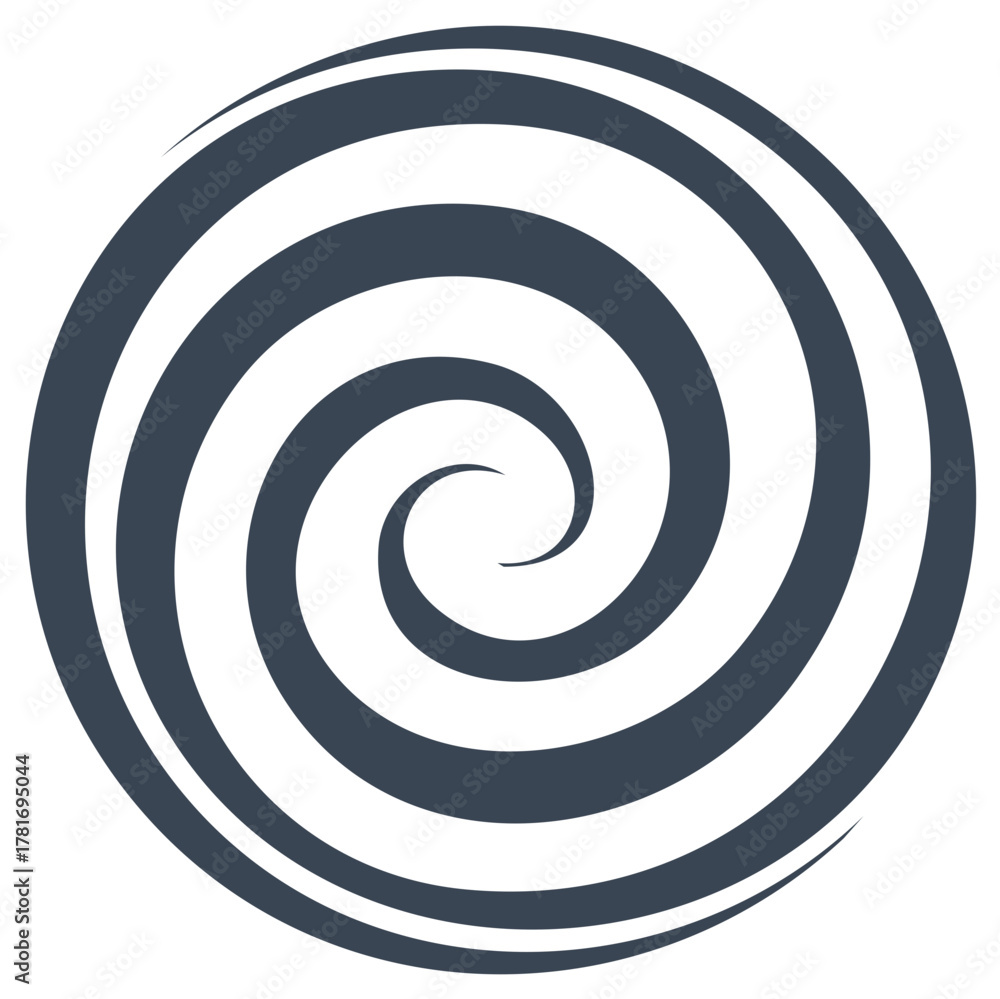 Naklejka premium Hypnotic Spiral Graphic Design Element with Circular Motion and Swirling Pattern