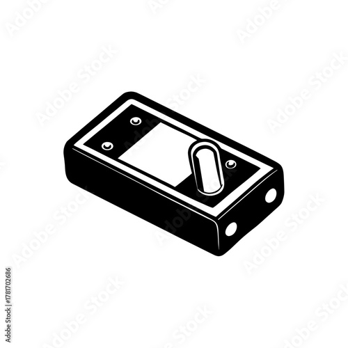 Classic electricity switch power control device simple graphic