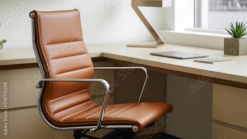 modern office interior with chairs