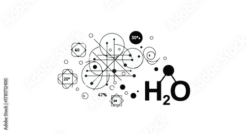 Abstract representation of global medical data flow and brain activity