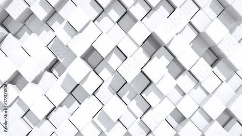 4k abstract geometric cube background