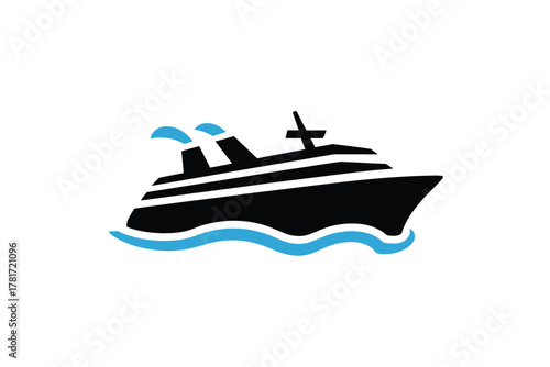 Cruise ship icon