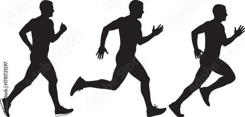 Runner silhouettes set