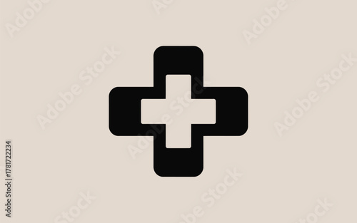 Cross symbol for medical and health services