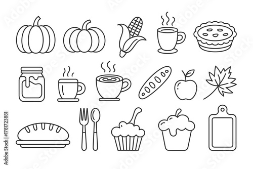 Harvest season icons