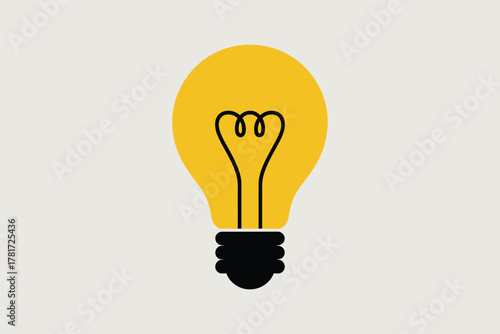 Light bulb idea icon
