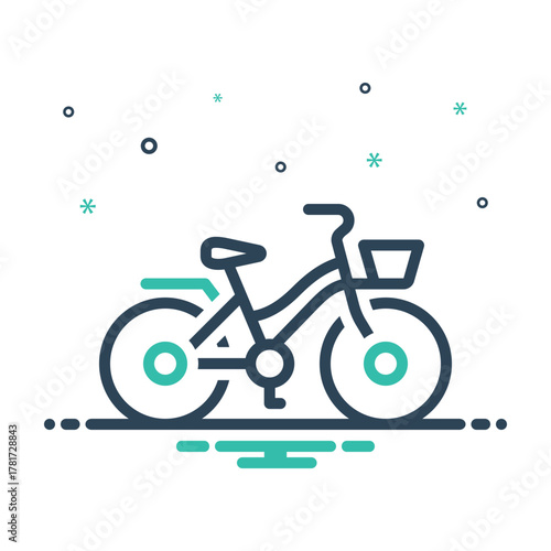 Mix icon for commuter bike