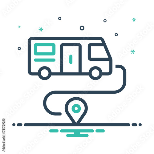 Mix icon for commuter journey