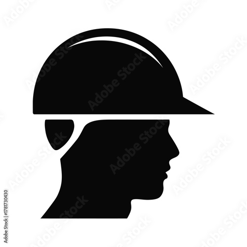 Hard hat silhouette