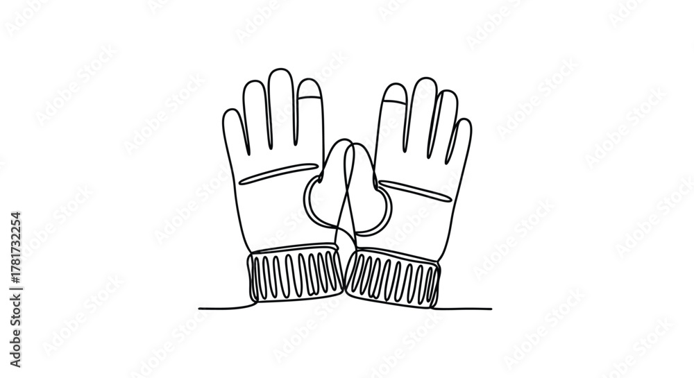 Obraz premium Leather gloves style protection