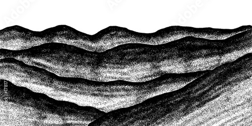 Stipple Mountain Landscape Noise Texture