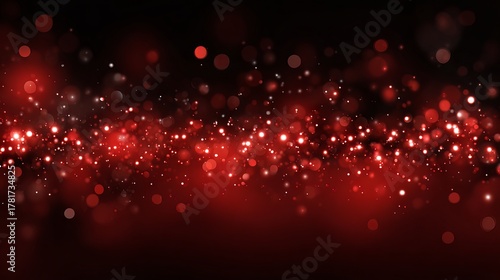 Abstract gradient red background with glowing bokeh lights and soft silhouette dreamy blur modern minimal backdrop for posters invitations web banners social media graphics and elegant design