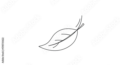 Simple leaf drawing easy line art tutorial