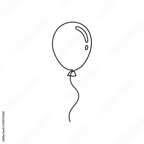 Simple balloon drawing easy fun