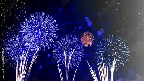 New Year celebration fireworks