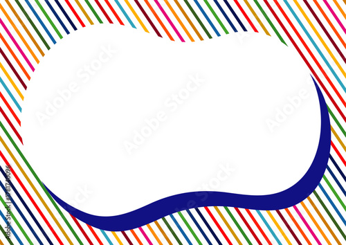 SDGsをイメージした17色のフレーム　カラフル　ポップ